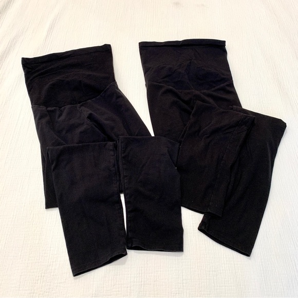 Motherhood Maternity Women's Stretch Full Length Belly Leggings, Black, Size: XL - Picture 5 of 6